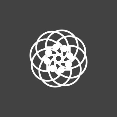 Çember Çember Girdabı Soyut Logo Vektörü