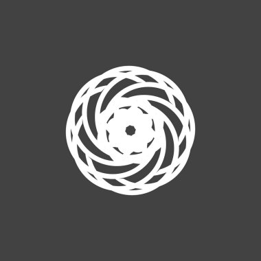 Çember Çember Girdabı Soyut Logo Vektörü