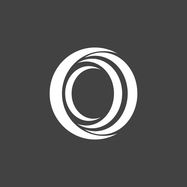 Circle Ring Remolino Abstracto Logo Vector — Vector de stock