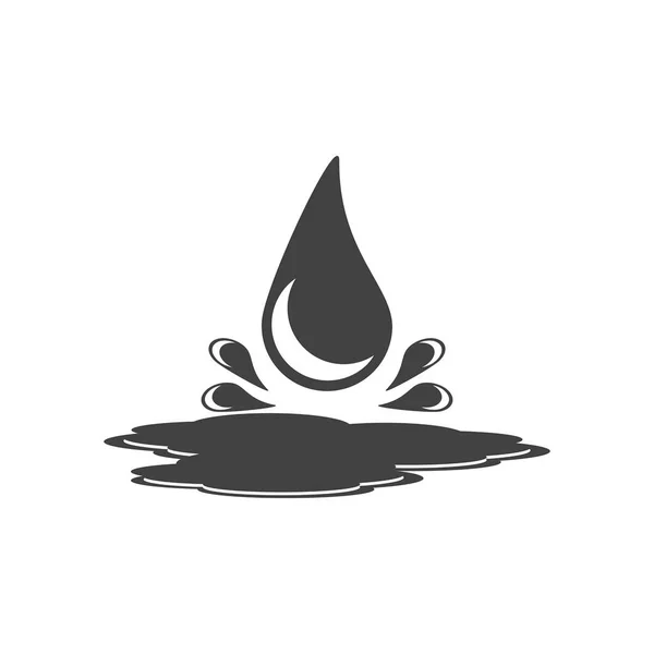 Gocciolamento Icona Liquido Modello Simbolo — Vettoriale Stock