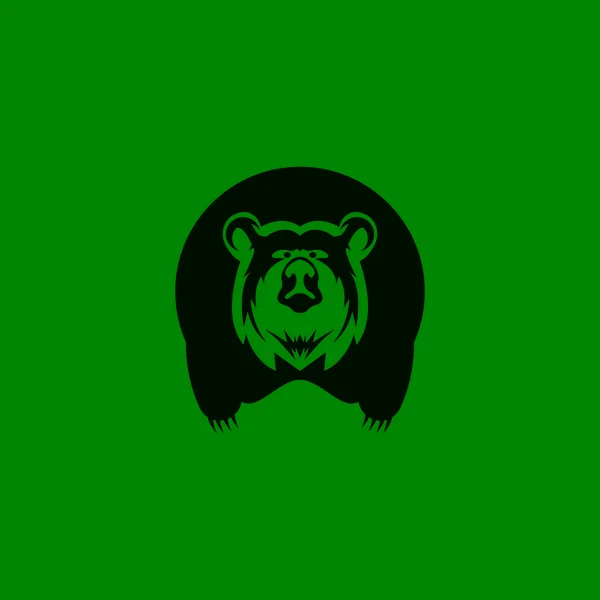Bear Icon Und Symbol Vector Template Illustration — Stockvektor