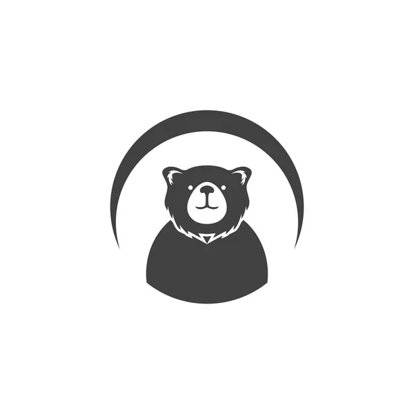 Bear Icon Und Symbol Vector Template Illustration — Stockvektor