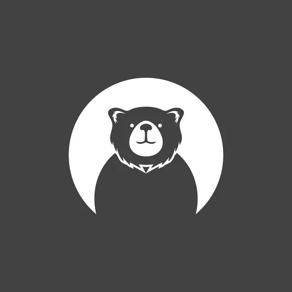 Bear Icon Symbol Vector Template Illustration — Stock Vector
