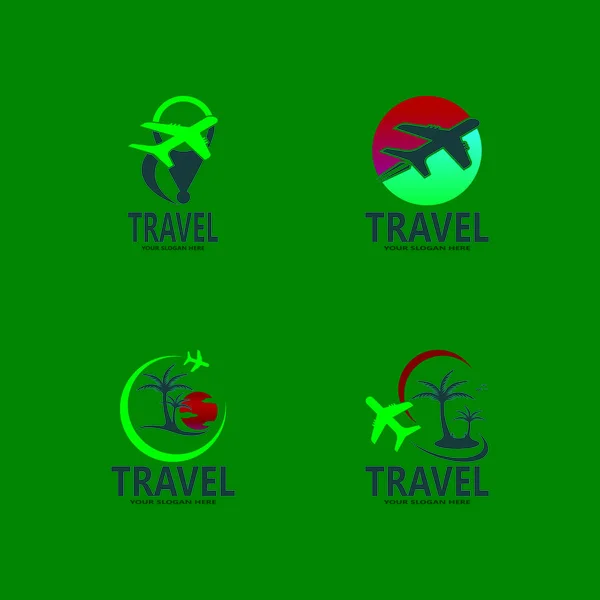 Agência Viagens Travel Logo Template — Vetor de Stock