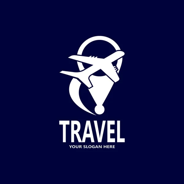 Reisbureau Travel Logo Template — Stockvector