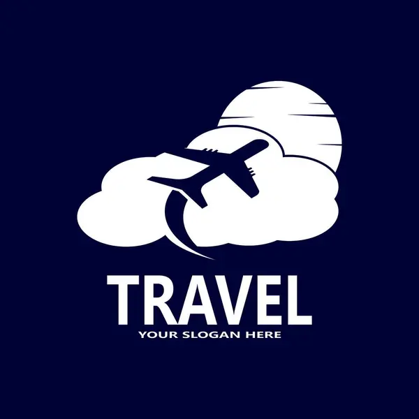 Rejsebureau Travel Logo Skabelon – Stock-vektor