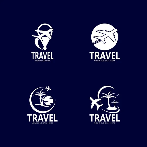 Utazási Iroda Travel Logo Template — Stock Vector