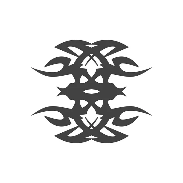 Black Tribal Tattoo Abstrakt Symbol Mall — Stock vektor