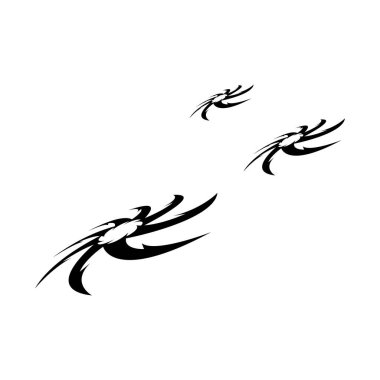 Ninja Shuriken logo vektör şablonu