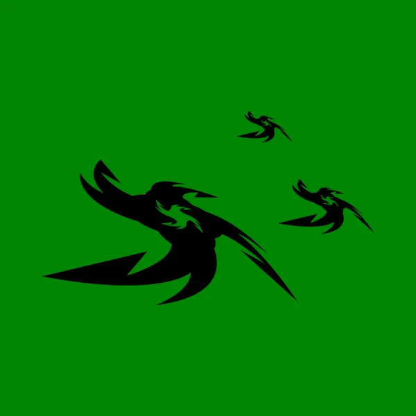 Modèle Vectoriel Logo Ninja Shuriken — Image vectorielle