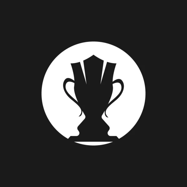 Простий Дизайн Логотипу Трофей Векторний Шаблон — стоковий вектор