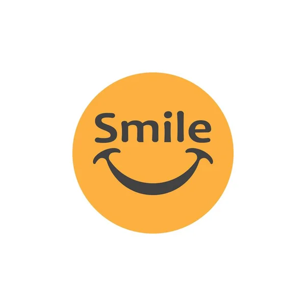 Smile Symbol Emoticon Symbol Vorlage — Stockvektor