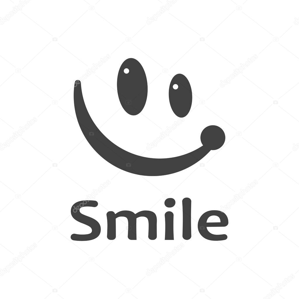 Smile icon emoticon symbol template
