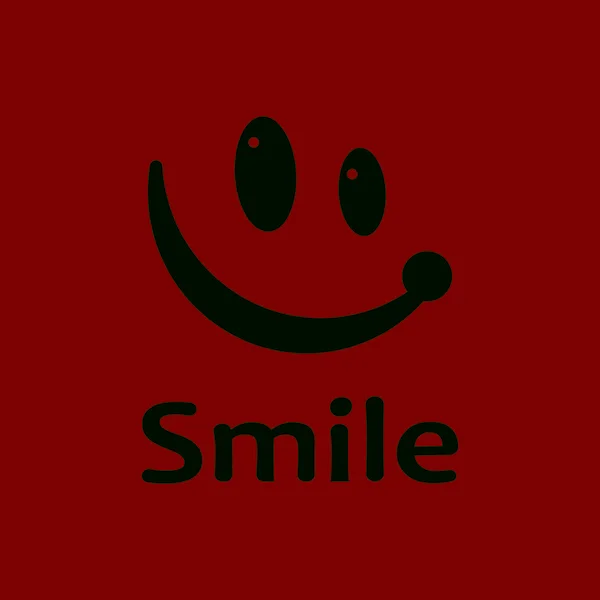 Smile Icono Plantilla Símbolo Emoticono — Archivo Imágenes Vectoriales