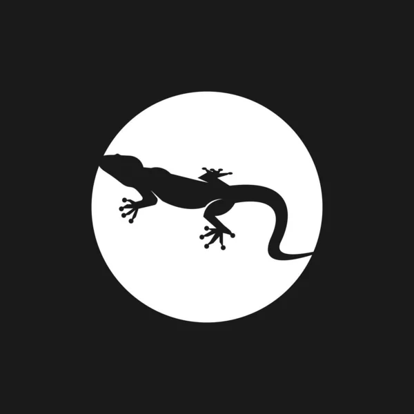 Eidechse Symbol Silhouette Logo Symbol Vektor — Stockvektor