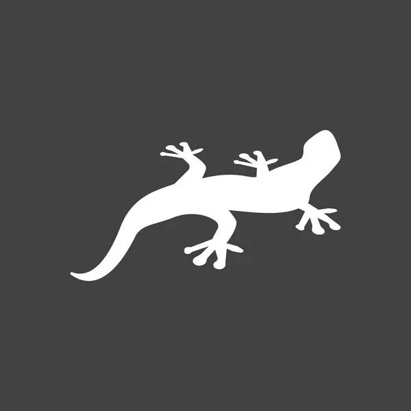 Lizard Icon Silhouette Logo Symbol Vector — Stock Vector