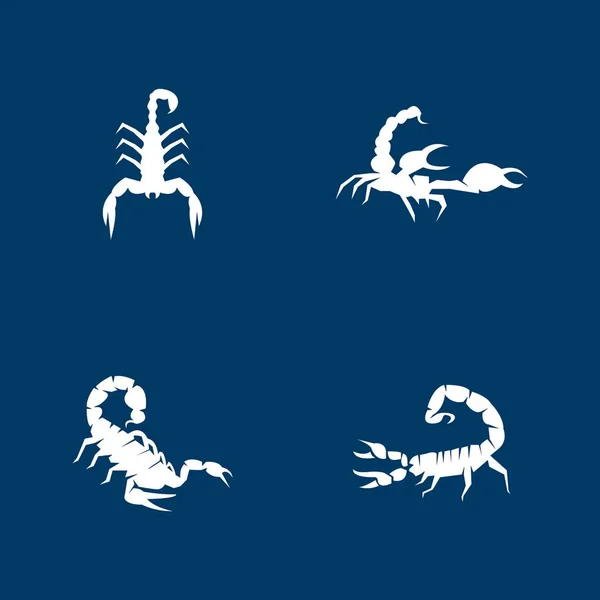 Scorpion Icon Symbol Vector Template — Stock Vector
