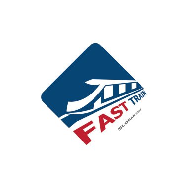 Hızlı Tren simgesi Logo Vektör Şablonu 