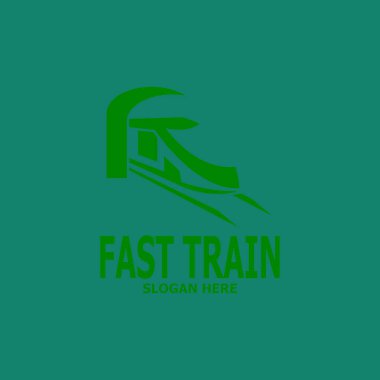 Hızlı Tren simgesi Logo Vektör Şablonu 