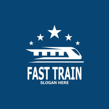 Hızlı Tren simgesi Logo Vektör Şablonu 