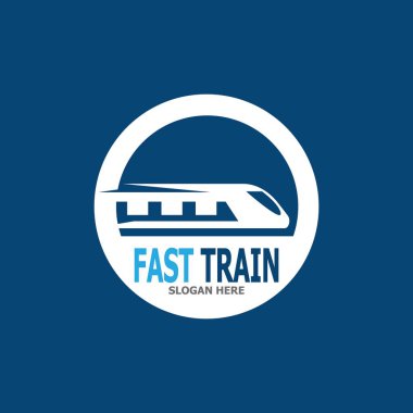 Hızlı Tren simgesi Logo Vektör Şablonu 