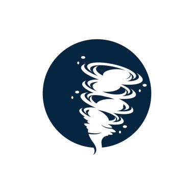 Tornado logosu vektör illüstrasyon tasarımı