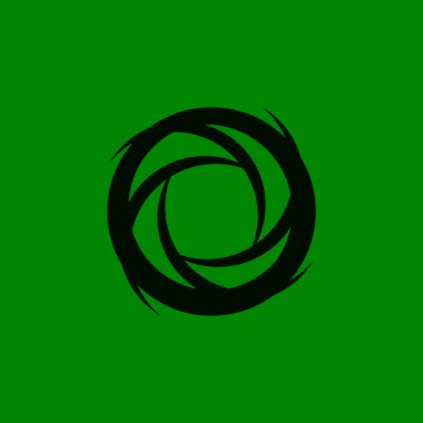 Çember Çember Girdabı Soyut Logo Vektörü