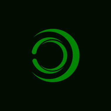 Çember Çember Girdabı Soyut Logo Vektörü