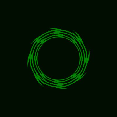 Çember Çember Girdabı Soyut Logo Vektörü