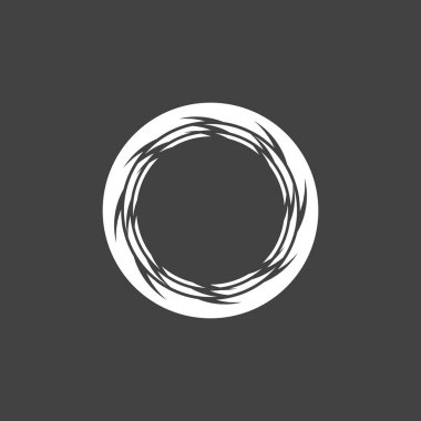 Çember Çember Girdabı Soyut Logo Vektörü