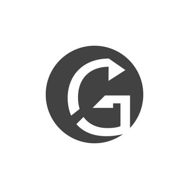 G Harfi Sanat Simgesi ve Sembol Şablonu