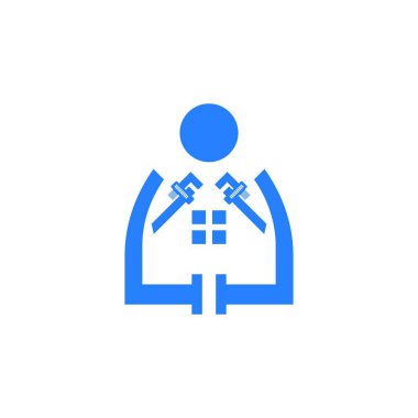 Tesisat hizmeti logo vektör şablonu çizimi