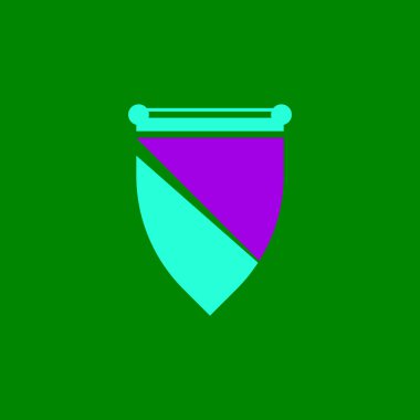 Kalkan Koruma Logo Vektörü İllüstrasyonu