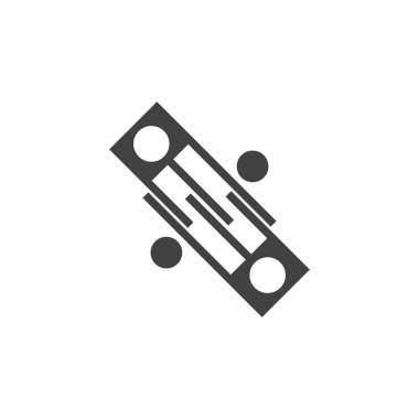 Business Technology Logo Vektör Şablonu İllüstrasyonu