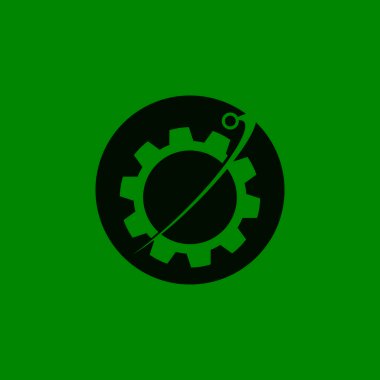 Business Technology Logo Vektör Şablonu İllüstrasyonu