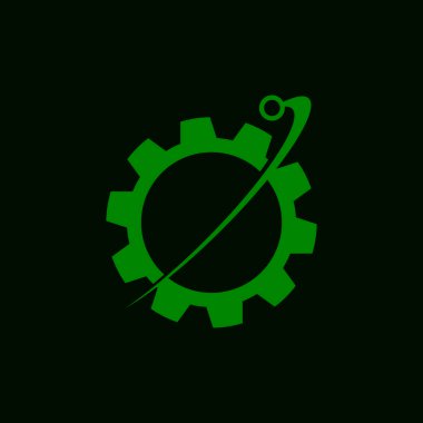 Business Technology Logo Vektör Şablonu İllüstrasyonu