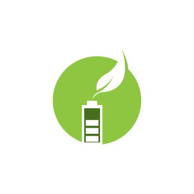 Temiz Enerji Çevre Yeşil Yaprak Çizimi