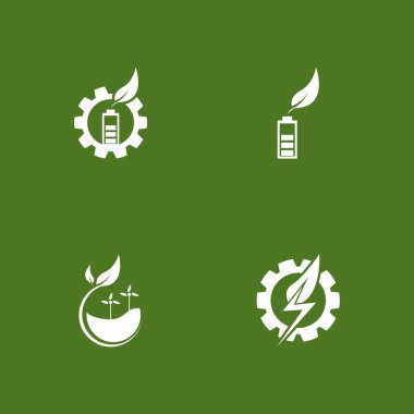 Temiz Enerji Çevre Yeşil Yaprak Çizimi
