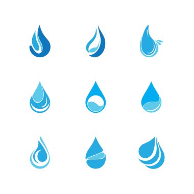 su damlası Logo Şablonu vektör çizimi tasarımı