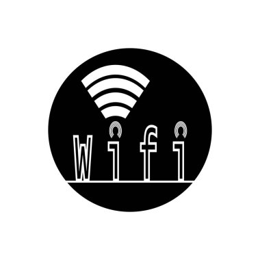 Wifi Simgesi ve Sembol şablonu