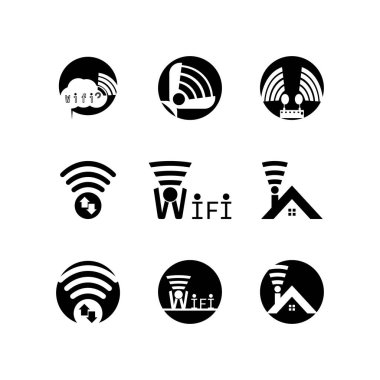 Wifi Simgesi ve Sembol şablonu