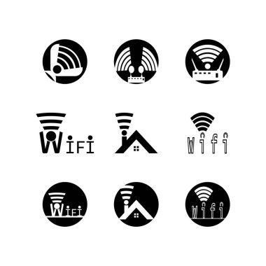 Wifi Simgesi ve Sembol şablonu