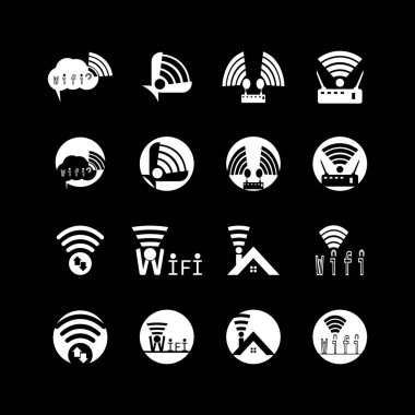 Wifi Simgesi ve Sembol şablonu