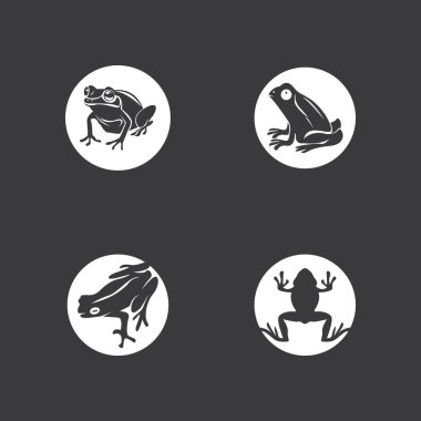 Siyah arkaplan ile Kurbağa Sanatı Çizimi