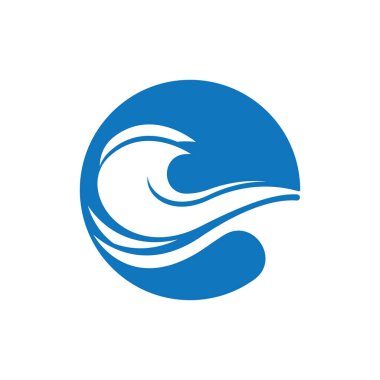 Dalga Sahili Su Sıçrama Simgesi Şablonu