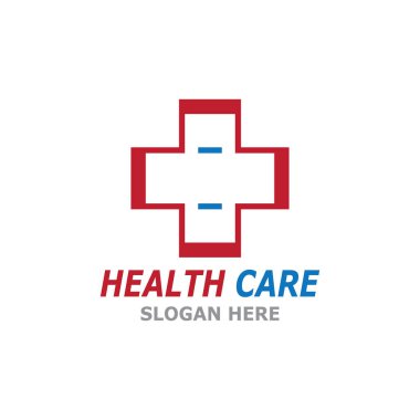 Sağlık Hizmeti Teknolojisi Sembolü Vektör Şablonu İllüstrasyonu