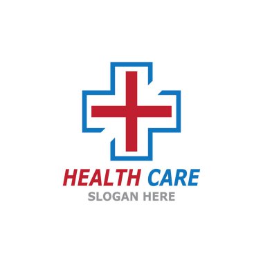 Sağlık Hizmeti Teknolojisi Sembolü Vektör Şablonu İllüstrasyonu