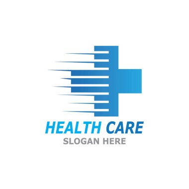 Sağlık Hizmeti Teknolojisi Sembolü Vektör Şablonu İllüstrasyonu