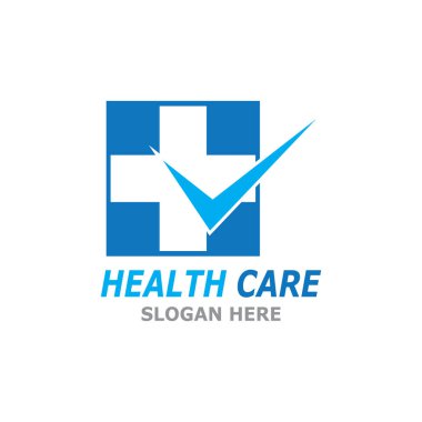 Sağlık Hizmeti Teknolojisi Sembolü Vektör Şablonu İllüstrasyonu