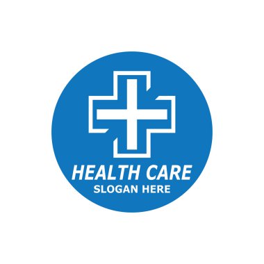 Sağlık Hizmeti Teknolojisi Sembolü Vektör Şablonu İllüstrasyonu